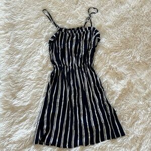 Navy Blue stripe dress